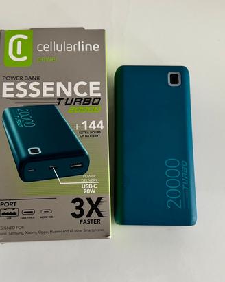 Power Bank Cellularline 20.000 mAh Turbo