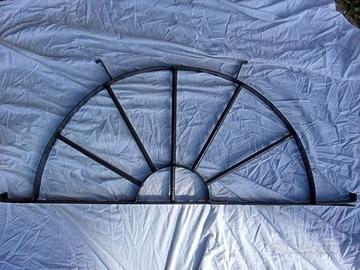 grata  ringhiera mezzaluna ferro battuto