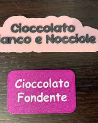 cartellini in plastica personalizzati