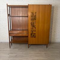 Libreria italiana anni ’60 in palissandro