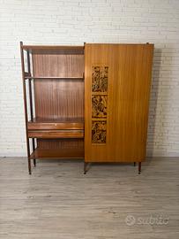 Libreria italiana anni ’60 in palissandro