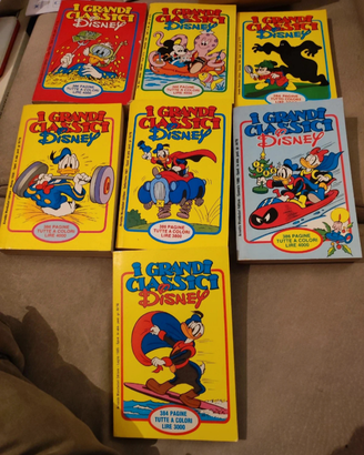 7 Fumetti Grandi Classici Disney vintage