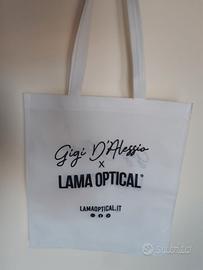 Borsa Tote Bag Bianca e Nera Gigi D'Alessio Lama