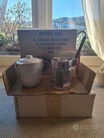 Caffettiera vintage Mulino Bianco Barilla 1984