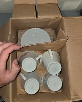 set da 6 tazzine e piattini