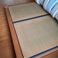 Letto faggio massello stile giapponese con Tatami