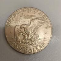 Lot 2x USA Eisenhower Dollar 1974 - 1 Dollaro