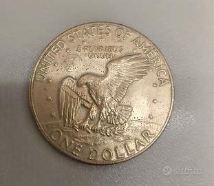 Lot 2x USA Eisenhower Dollar 1974 - 1 Dollaro