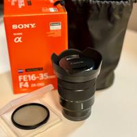 Obiettivo Sony 16-35 F4 Zeiss, Full Frame