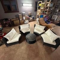 Set divanetti giardino rattan