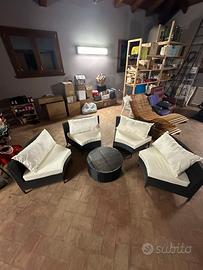 Set divanetti giardino rattan