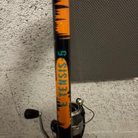 Canna da pesca mulinello + accessori nuovi