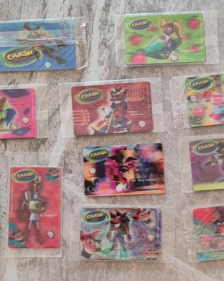 Card lenticolari 3d di Crash Bandicoot 