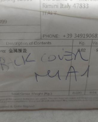 Cover batteria MI A1