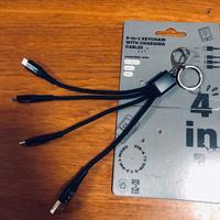 Cavetti di ricarica 4 in 1 portachiavi