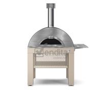 Forno a legna per Pizza Riviera 60×80 con carrello