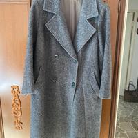 Cappotto Donna Grigio Lana Vergine MadeinItaly XS