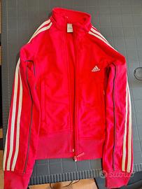 felpa con zip adidas donna xs fucsia