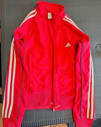 felpa con zip adidas donna xs fucsia