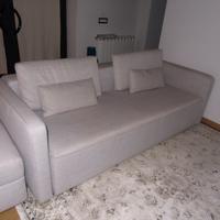 Divano letto poltrone sofà grigio nuvola