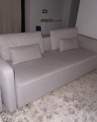 Divano letto poltrone sofà grigio nuvola
