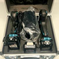 Makita kit avvitatore a percussioni con 3 batterie