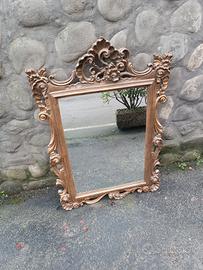 Specchio in legno dorato Vintage