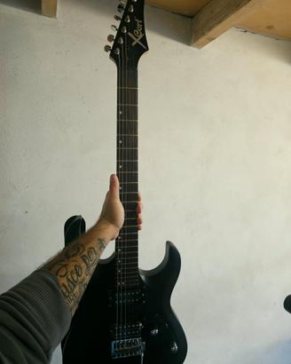 Cort X1 Chitarra elettrica Black Satin