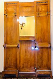 Attaccapanni cappelliera a muro del 1900