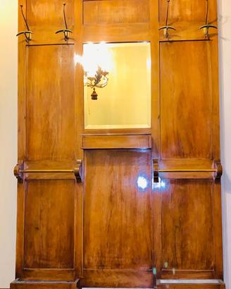 Attaccapanni cappelliera a muro del 1900