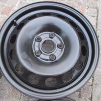 4 cerchi ferro 16 con borchie x VW 5x112
