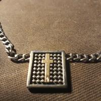 Collana in argento con croce unisex Pianegonda