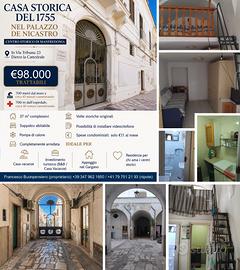 Casa storica del 1755 nel palazzo de nicastro