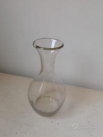 Caraffa - vaso per fiori in vetro trasparente