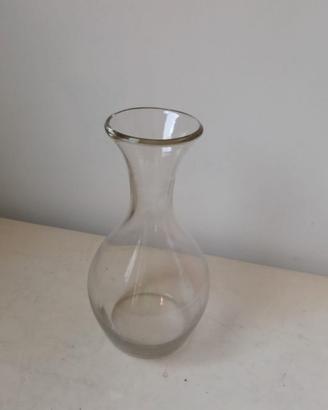 Caraffa - vaso per fiori in vetro trasparente
