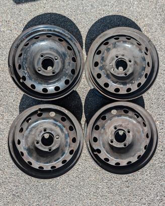 Set 4 Cerchi in acciaio Mefro 14" - 5.5J ET34