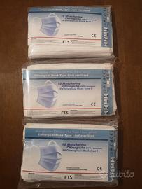 30 mascherine chirurgiche in confezioni sigillate
