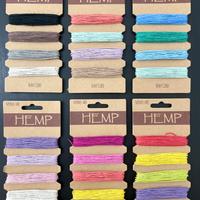 24 fili colorati di canapa