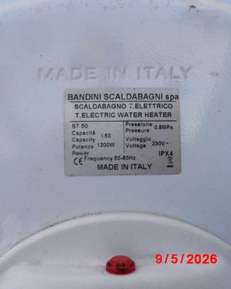 Boiler termoelettrico l 80