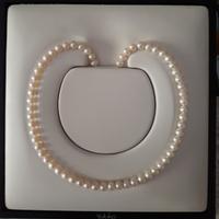 Yukiko collana di perle con chiusura in oro bianco