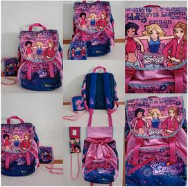 Zaino Rosa Fucsia & Blu Jeans Totally Spies 2004