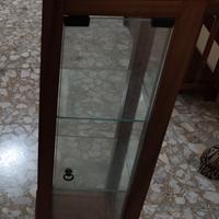 Vetrinetta in legno massello e vetro