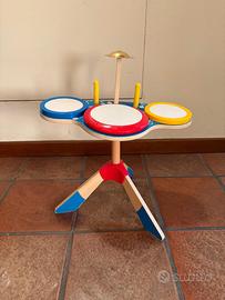 Set batteria e piatti giocattolo Hape