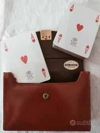 Carte da gioco Dal Negro con astuccio in pelle 