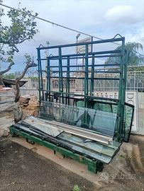 cavalletto portainfissi in ferro