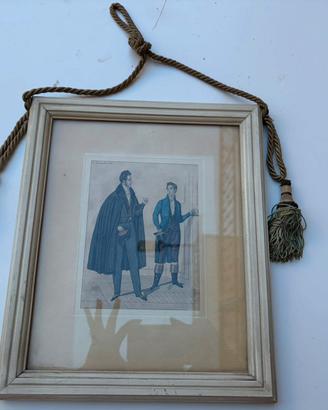 Quadro Stampa d'Epoca / Stampa di Moda Maschile