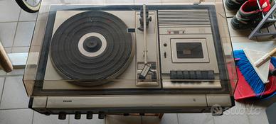Stereo Vintage Philips 972 con Casse e Giradischi
