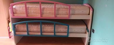 Letto a castello estraibile Con doghe 