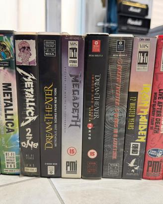 Lotto VHS Metal (Metallica, Megadeth, etc)