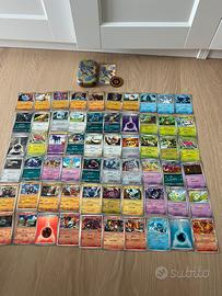 Lotto di 60 carte pokemon holo / reverse